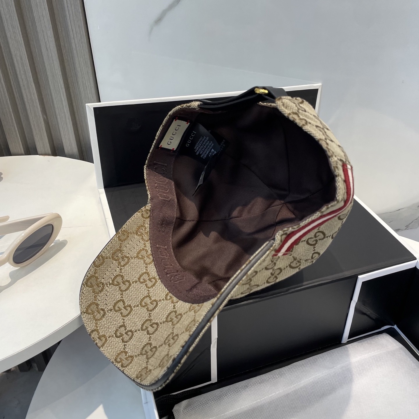 [#4924] GUCCI baseball cap peaked c ap hat