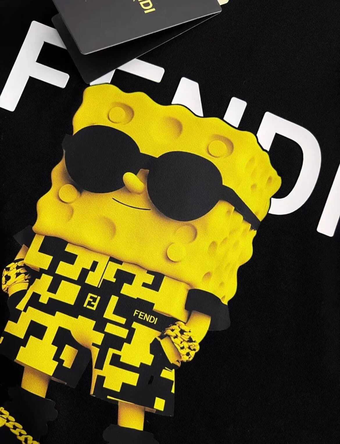 SpongeBob Cartoon Print T Shirt