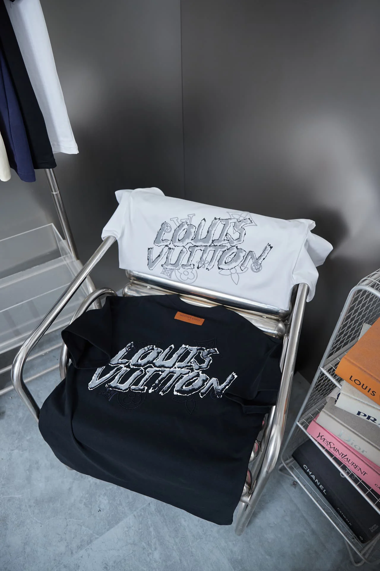 Back Graffiti Print + Front Embroidery T-shirt