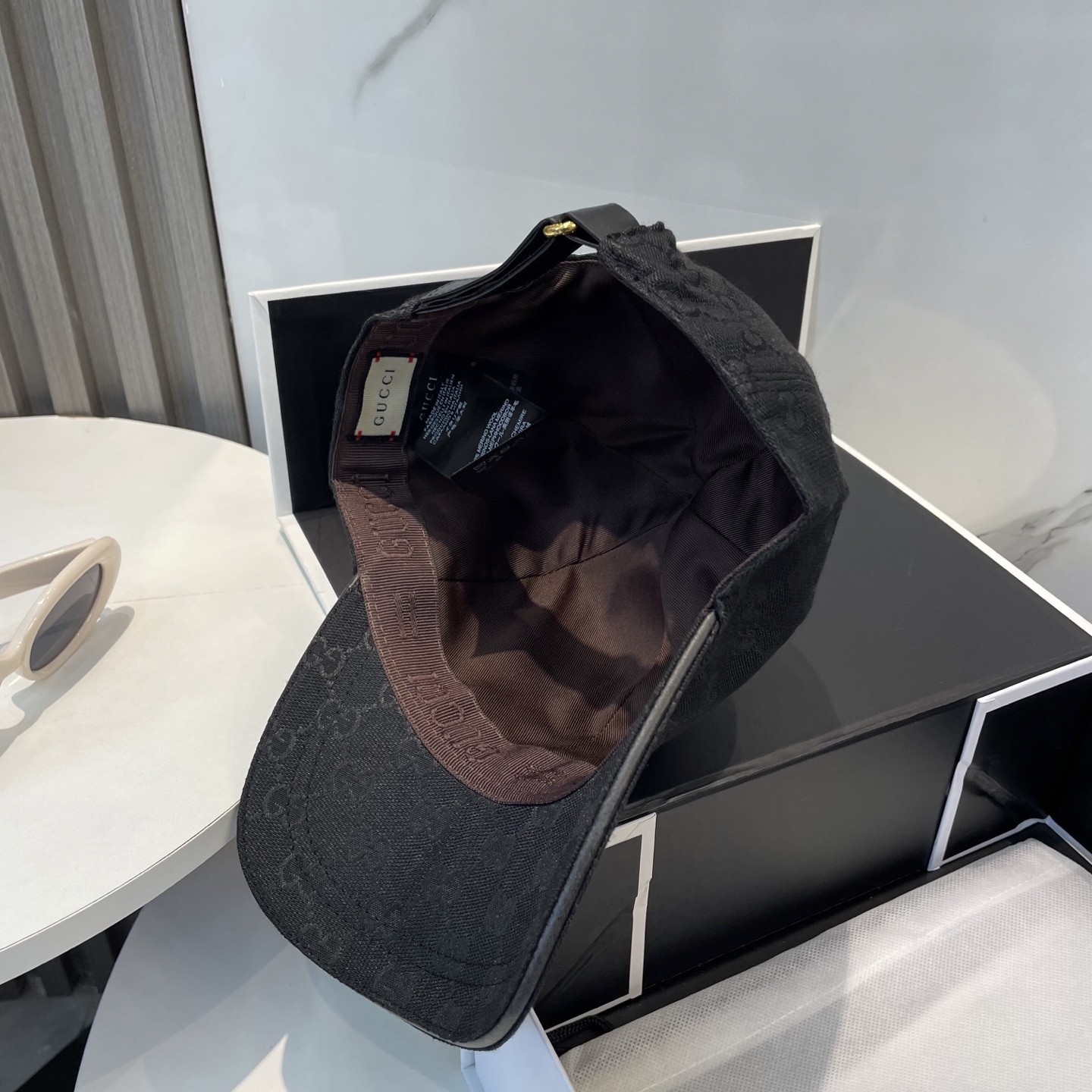 [#4934] GUCCI baseball cap peaked c ap hat