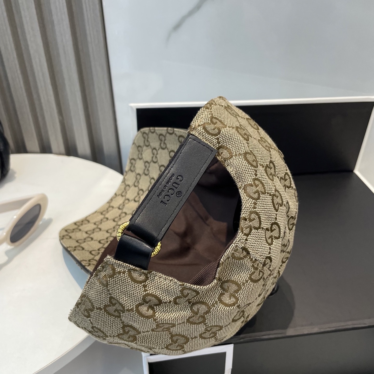 [#4927] GUCCI baseball cap peaked c ap hat