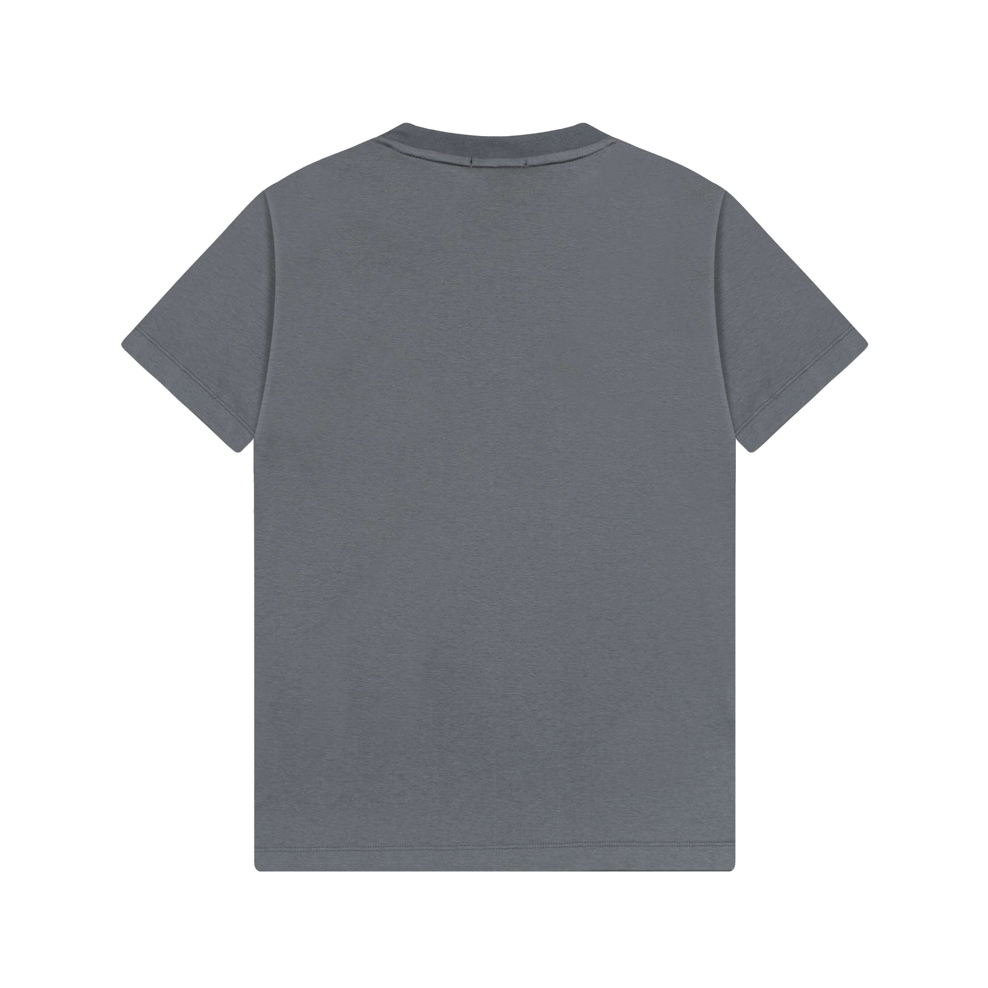 Leather Patch Embroidery T-Shirt