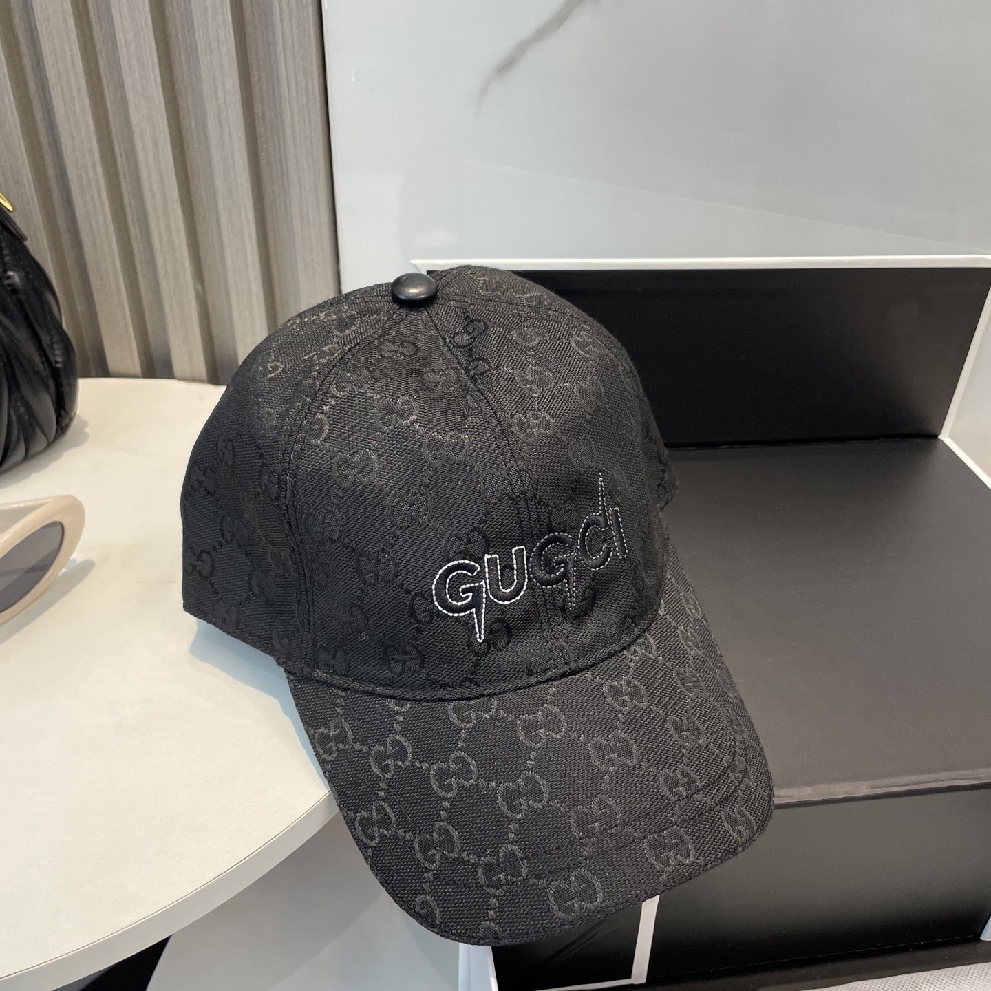 [#4931] GUCCI baseball cap peaked c ap hat