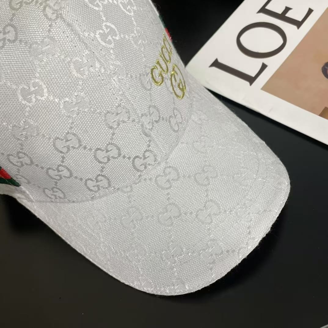 [#4824] GUCCI baseball cap peaked c ap hat