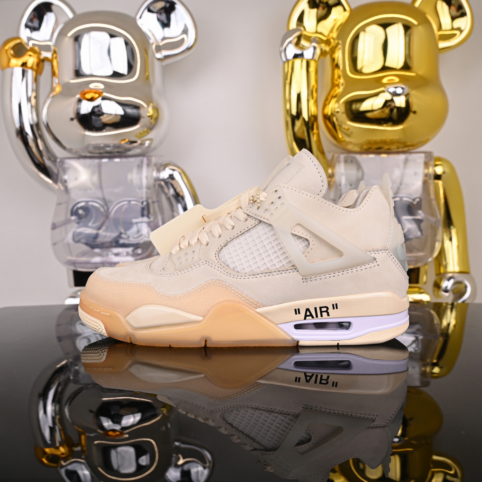AIR JORDAN OFF-WHITE X WMNS AIR JORDAN 4 SP 'SAIL' CV9388-100