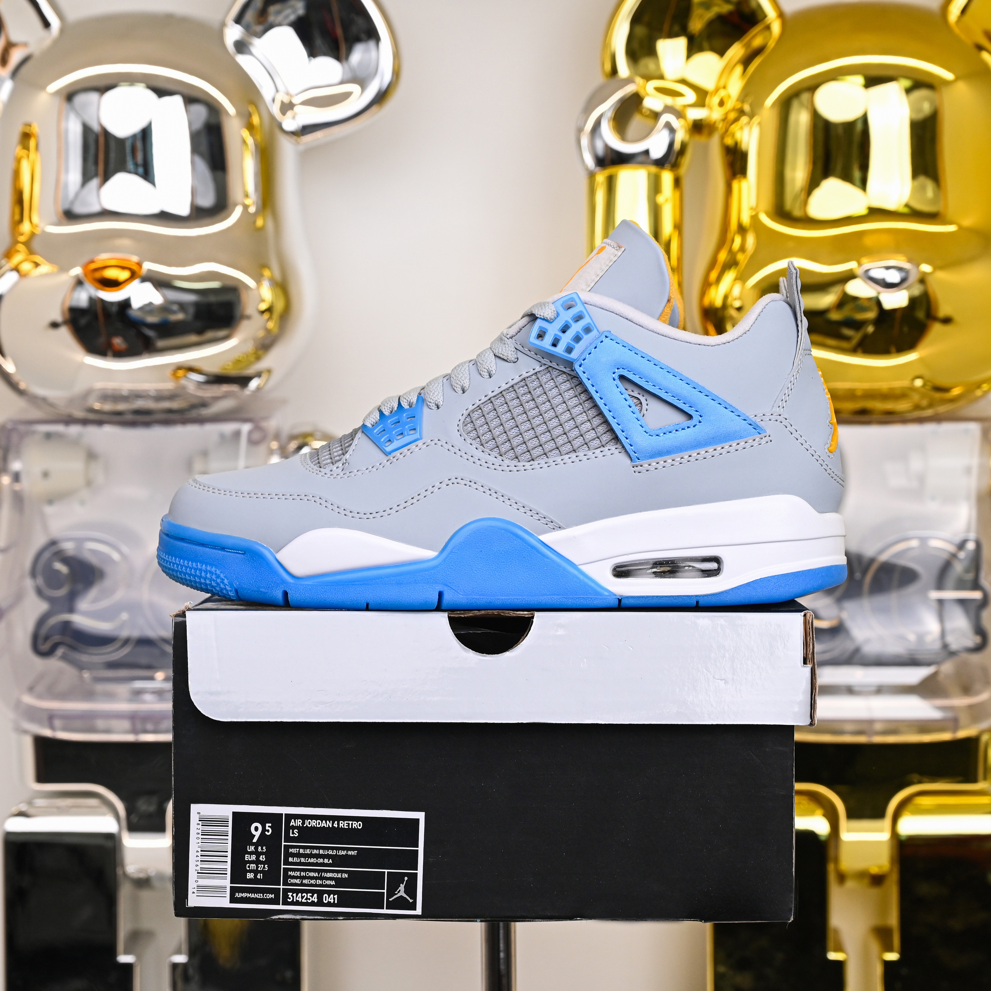 Air Jordan 4  retro mist blue  314254-041