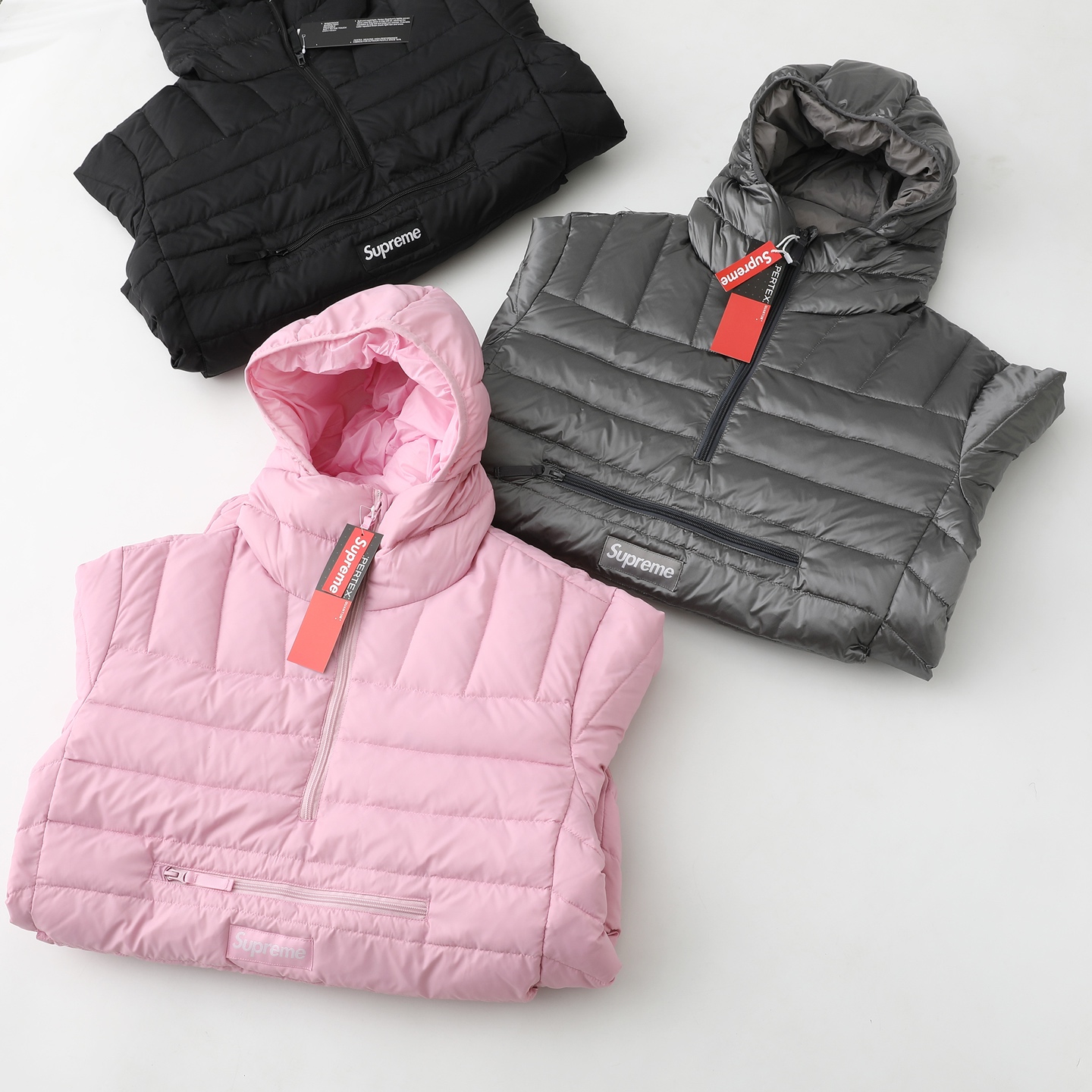 Supreme FW25 WEEK6 Micro Down Half Zip Hooded Pullover