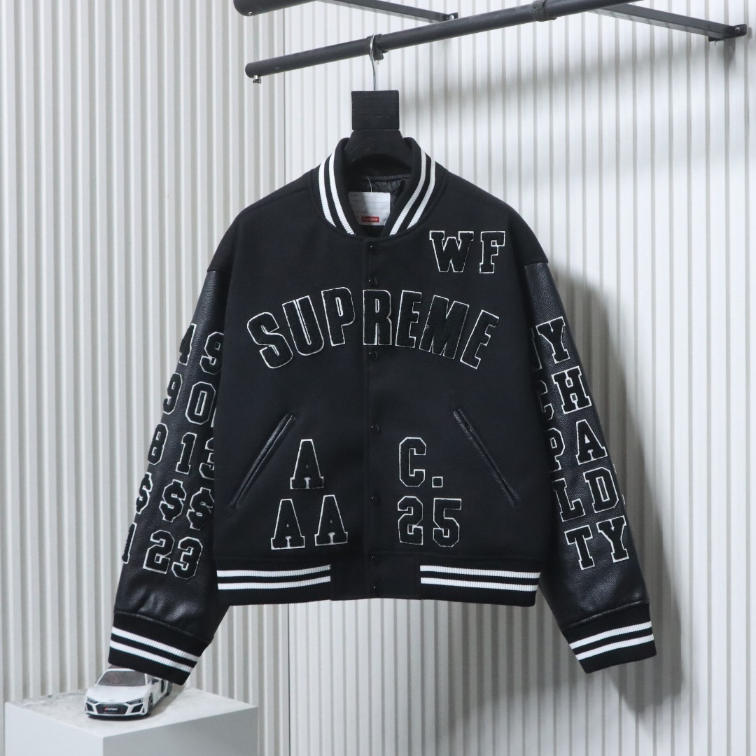Supreme Praises Varsity Black Jacket
