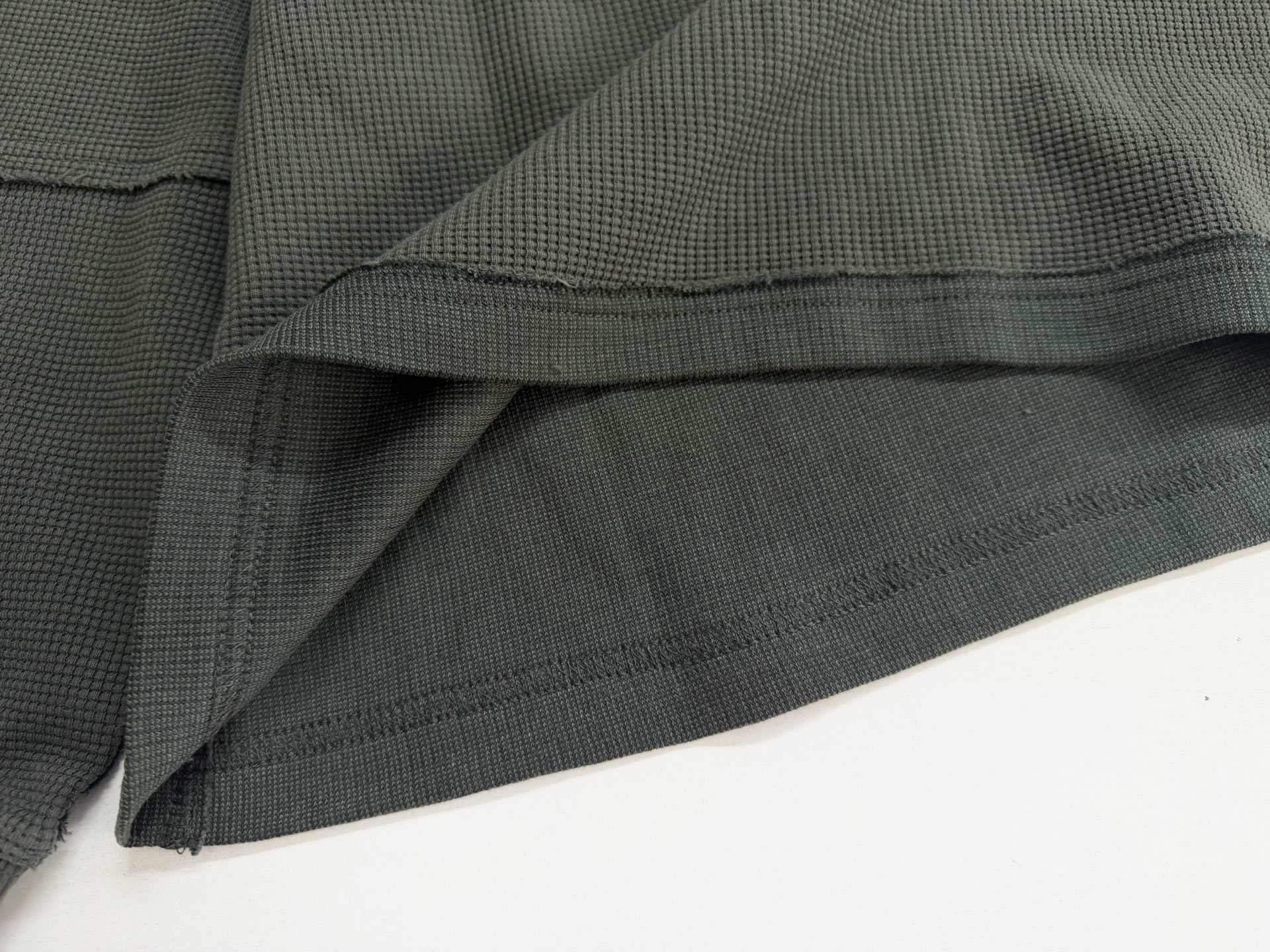 Telfar Distressed Waffle Knit Long-Sleeve