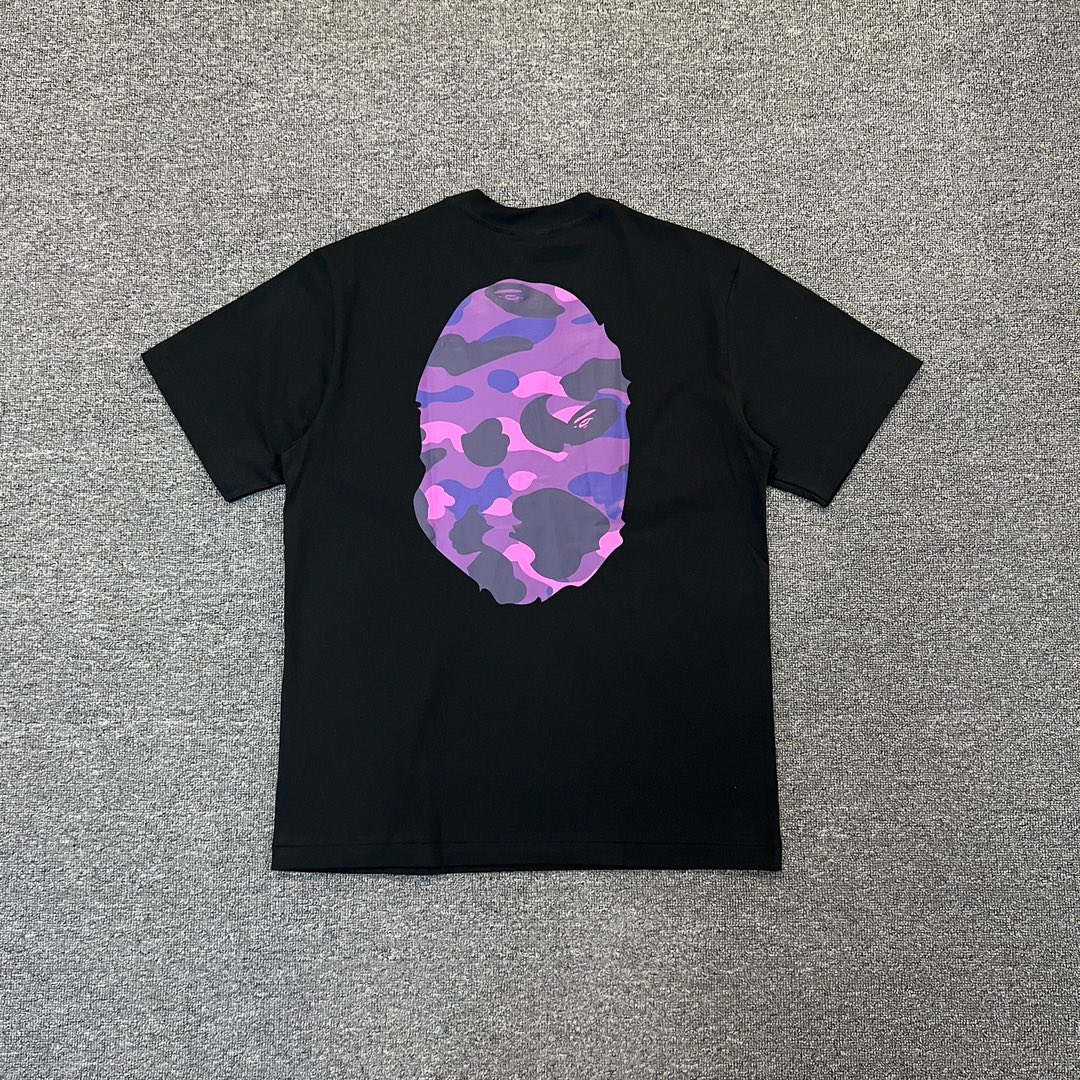 BAPE Purple Color Camo By Bathing Tee