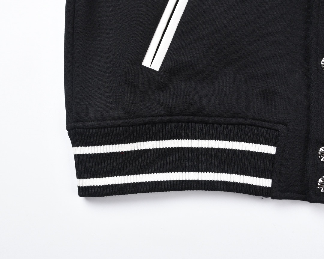 Chrome Hearts Sanskrit Cross Wool Varsity Jacket