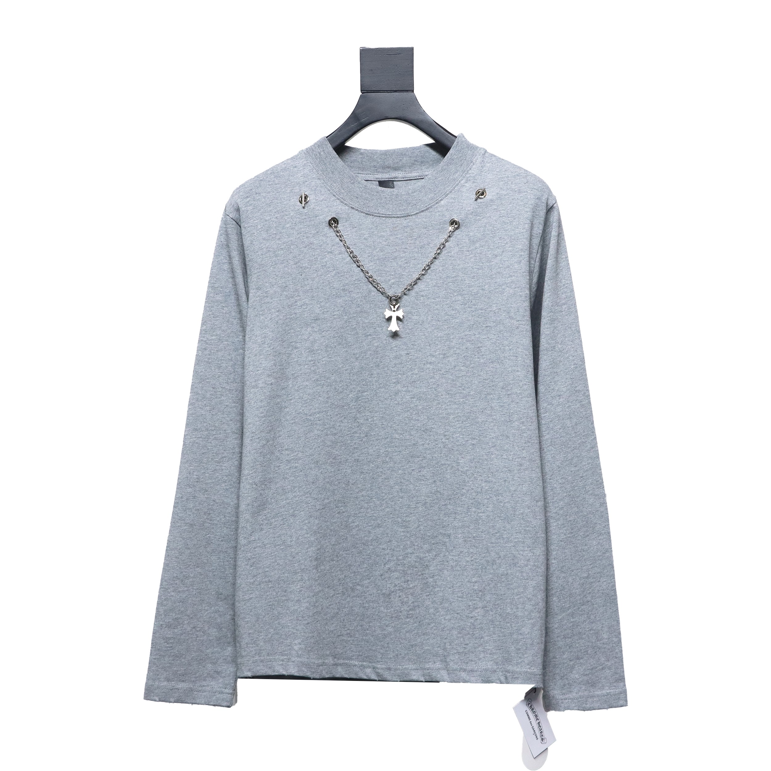 Chrome Heart Cross pendant Long Sleeve T-Shirt
