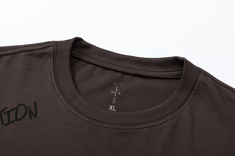 Travis Scott Joint model Hiroshi Fujiwara DJ face printing short sleeves