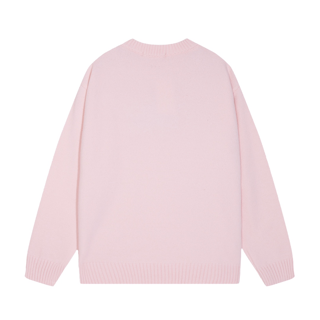 Supreme Embroidered Letter Logo Crewneck Wool Knit Sweater