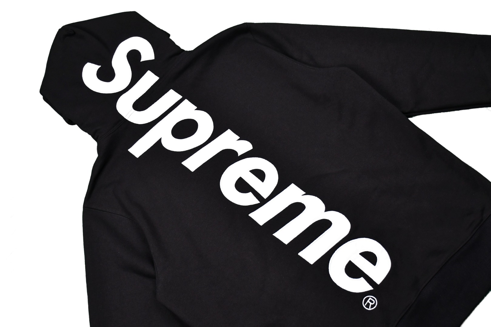 Supreme 22FW Satin Appliqué Hooded Sweatshirt