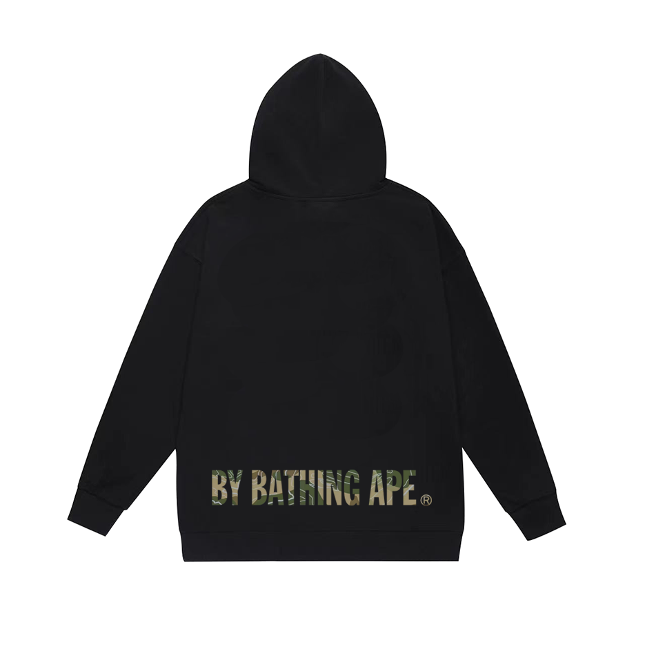 BAPE camo Ape Face logo hoodie