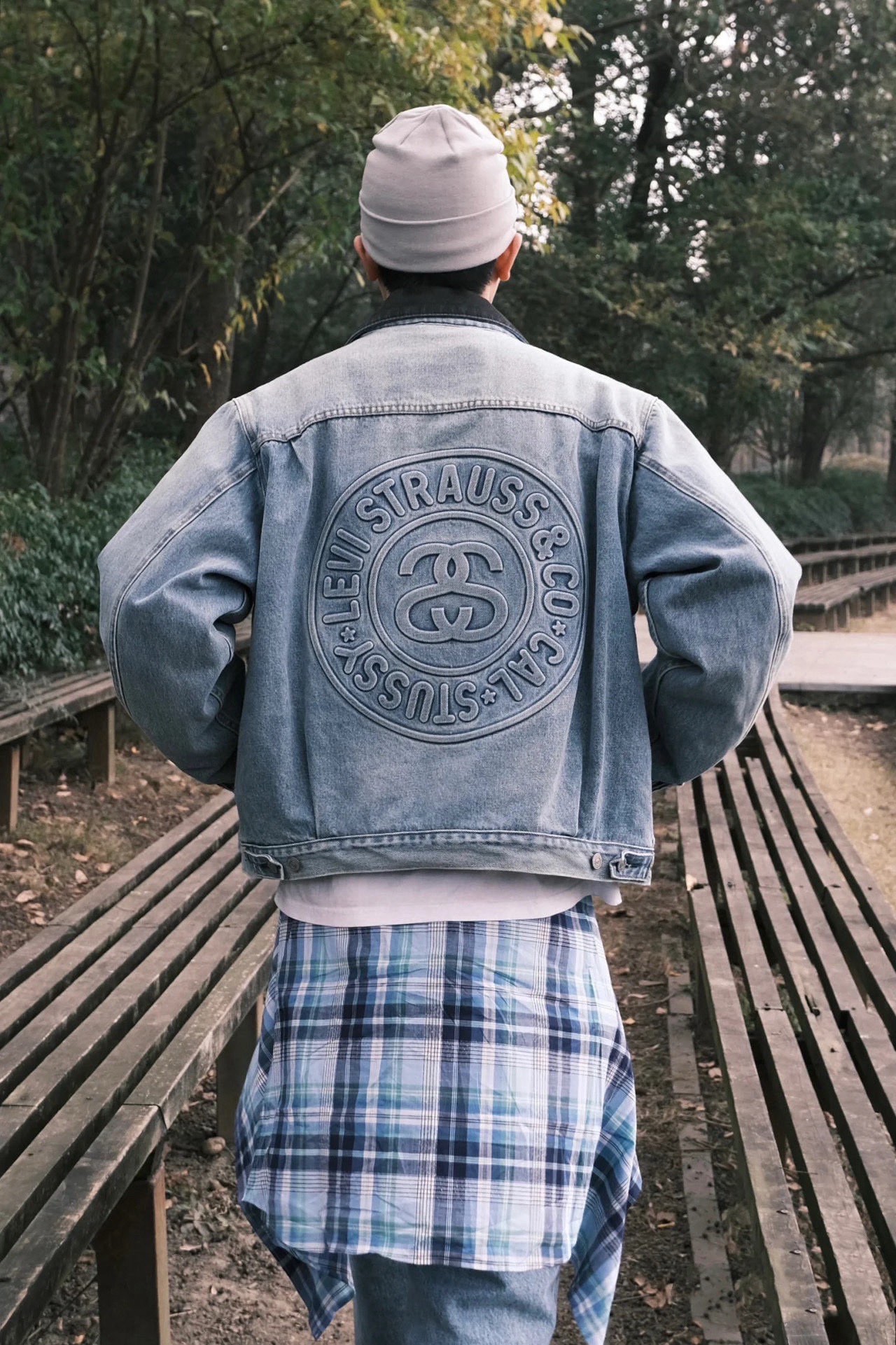 Stussy x Levi‘s 150th Anniversary Embossed Denim Jacket