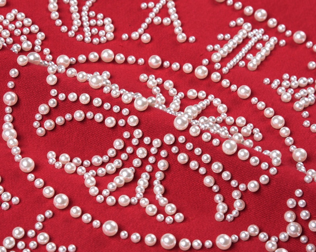 Chrome Hearts Sanskrit Cross Wool Varsity Jacket