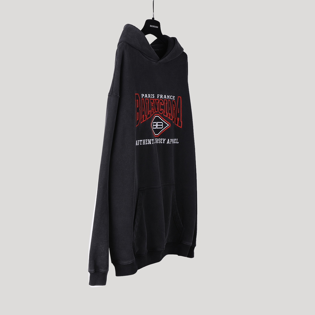Balancig* logo-embroidered Oversized Hoodie
