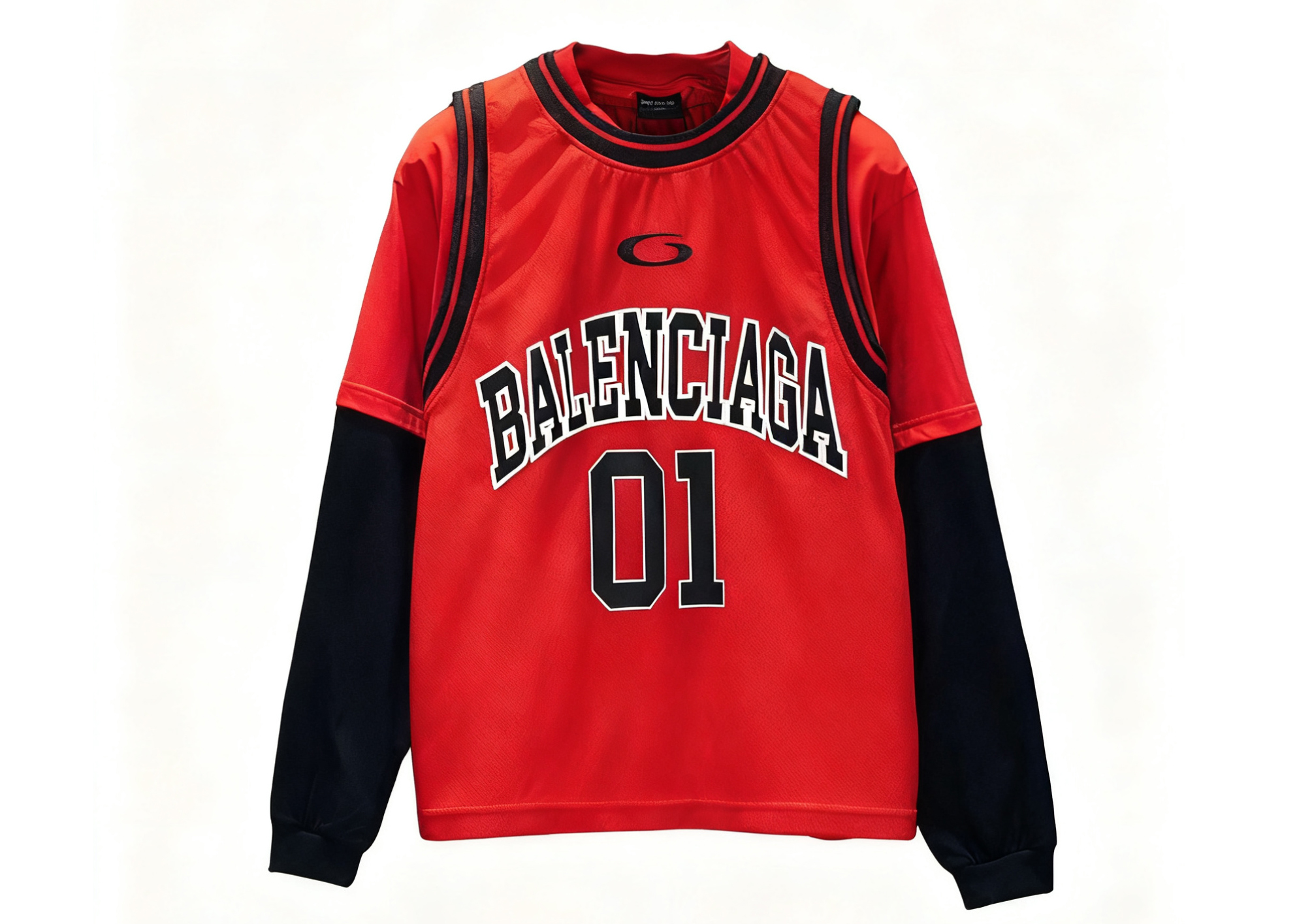 Balanciag@ Layered Spliced Jersey