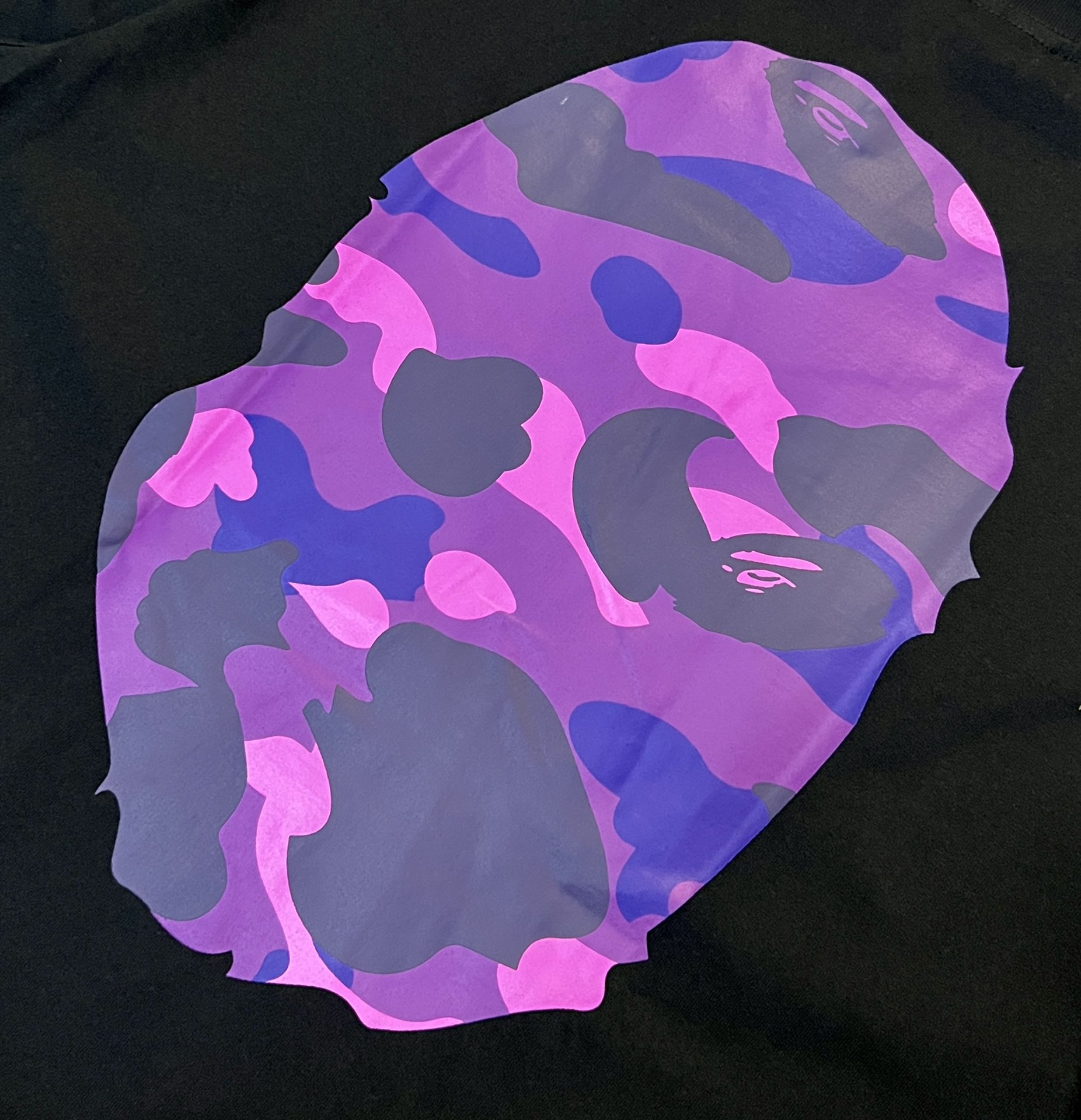 BAPE Purple Color Camo By Bathing Tee