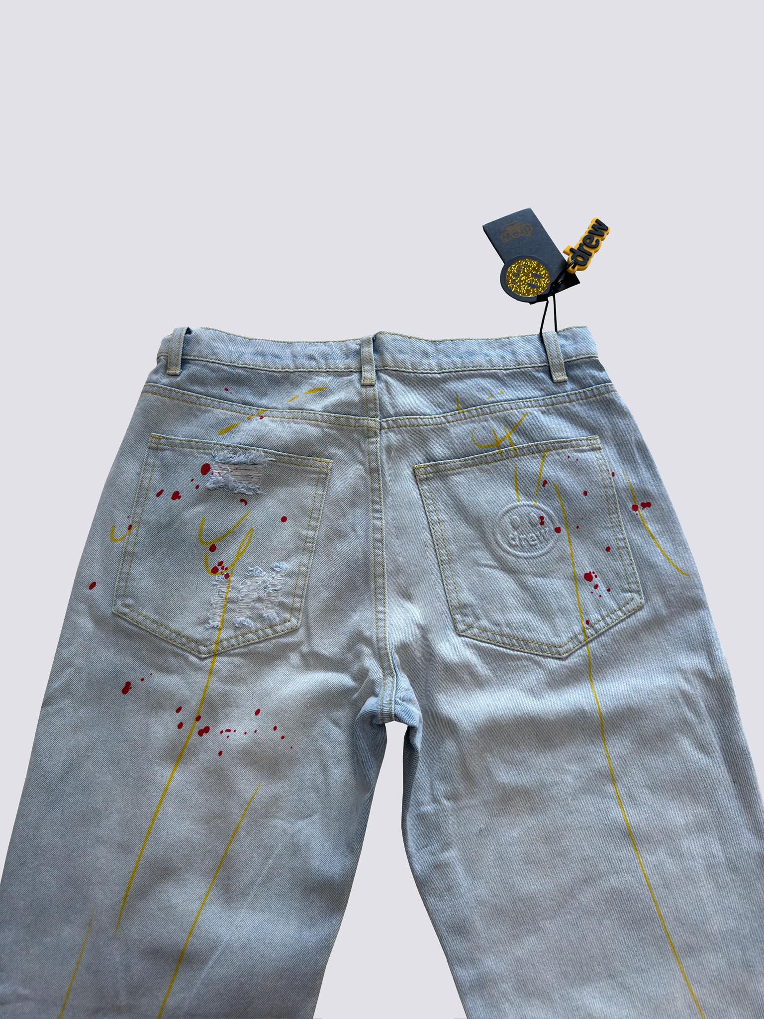 Drew House  Teddy Bear Smiling Face Jeans