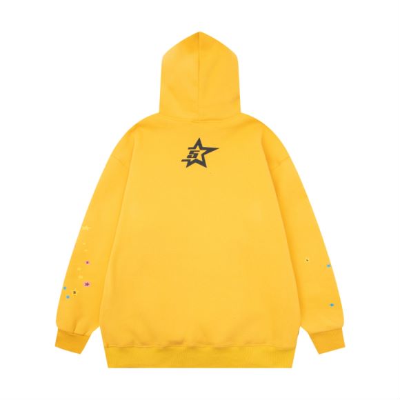 Sp5der Logo Pullover Hoodie Pink Suits