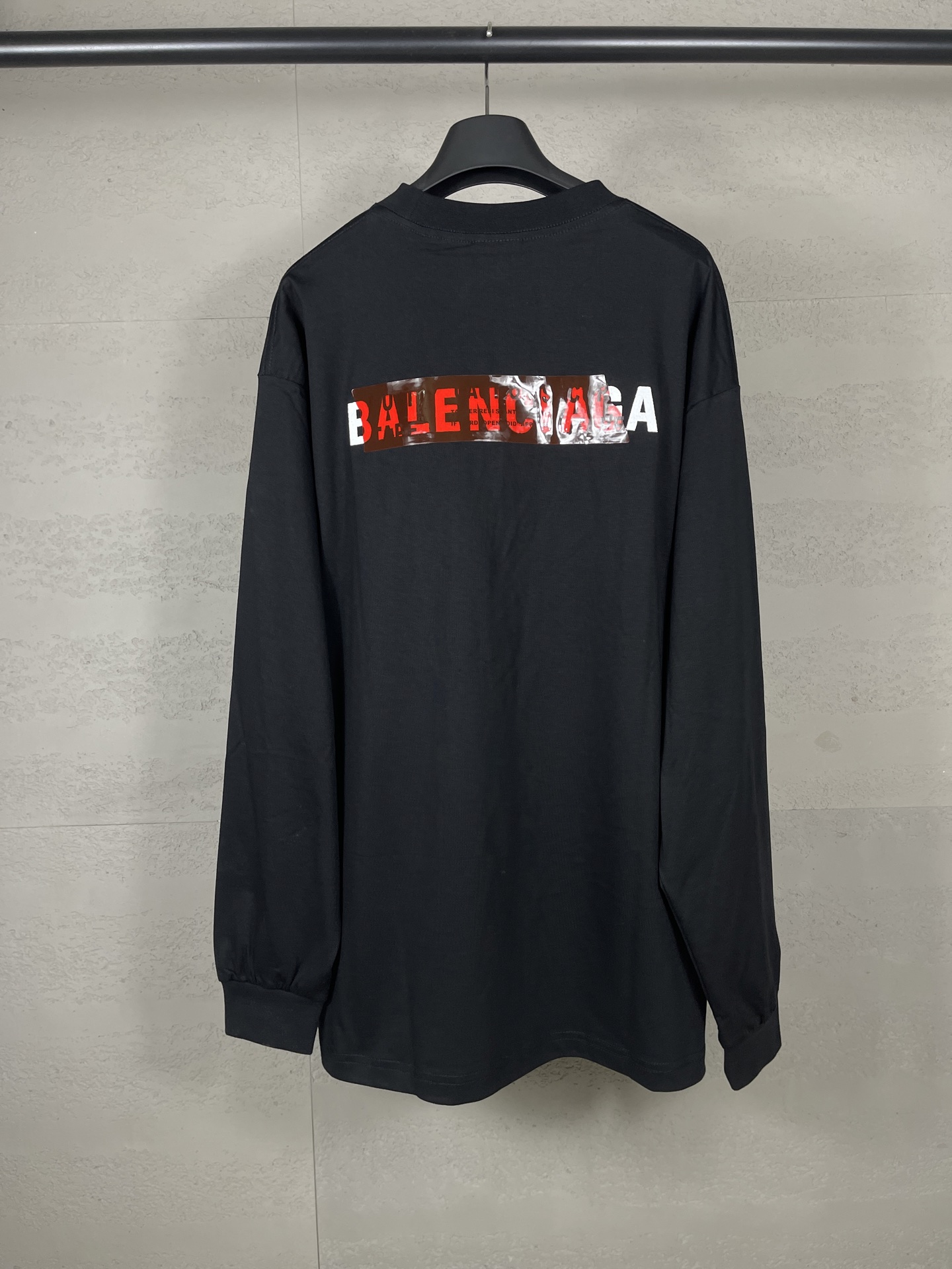 Balanciag@ Tape Logo long-sleeve shirt. 2025