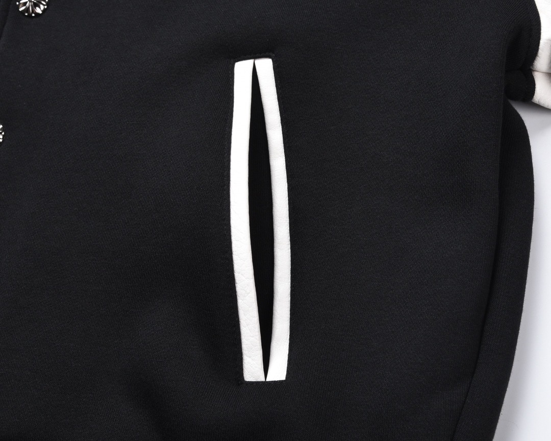 Chrome Hearts Sanskrit Cross Wool Varsity Jacket