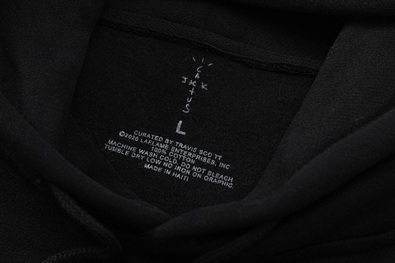 Travis Scott TS Rainbow Letter Embroidery Fleece Hoodie