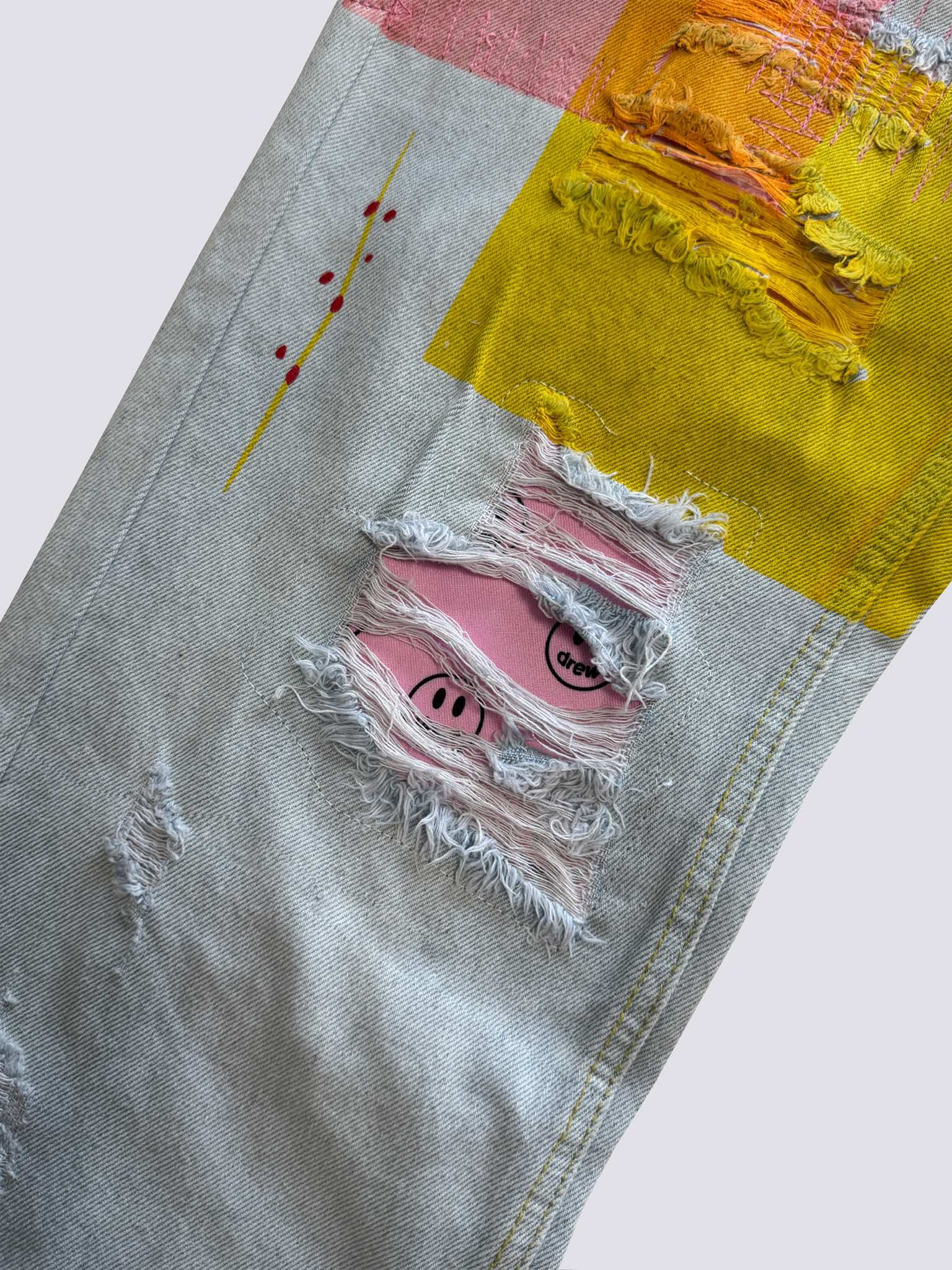 Drew House  Teddy Bear Smiling Face Jeans