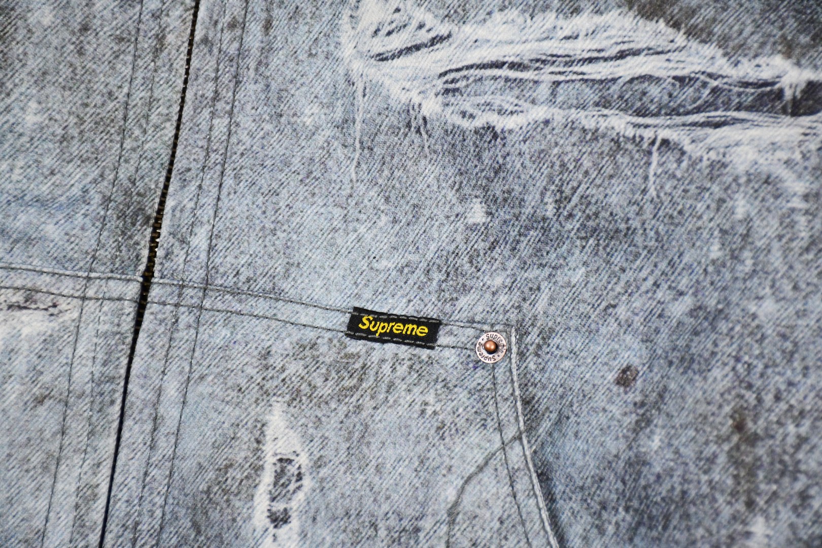 Suprem3 HJR TROMPE L'OEIL HOODED WORK JACKET