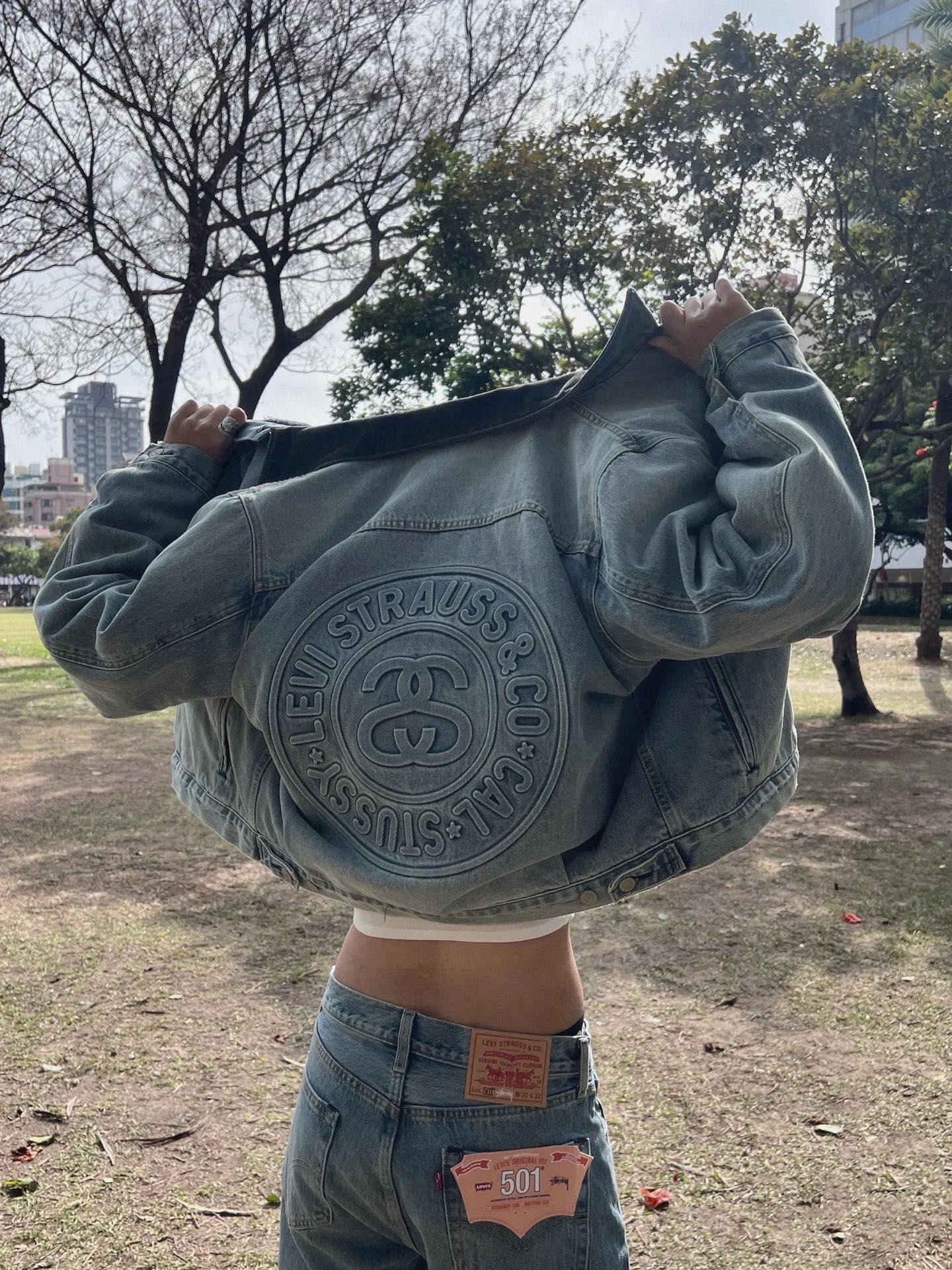 Stussy x Levi‘s 150th Anniversary Embossed Denim Jacket