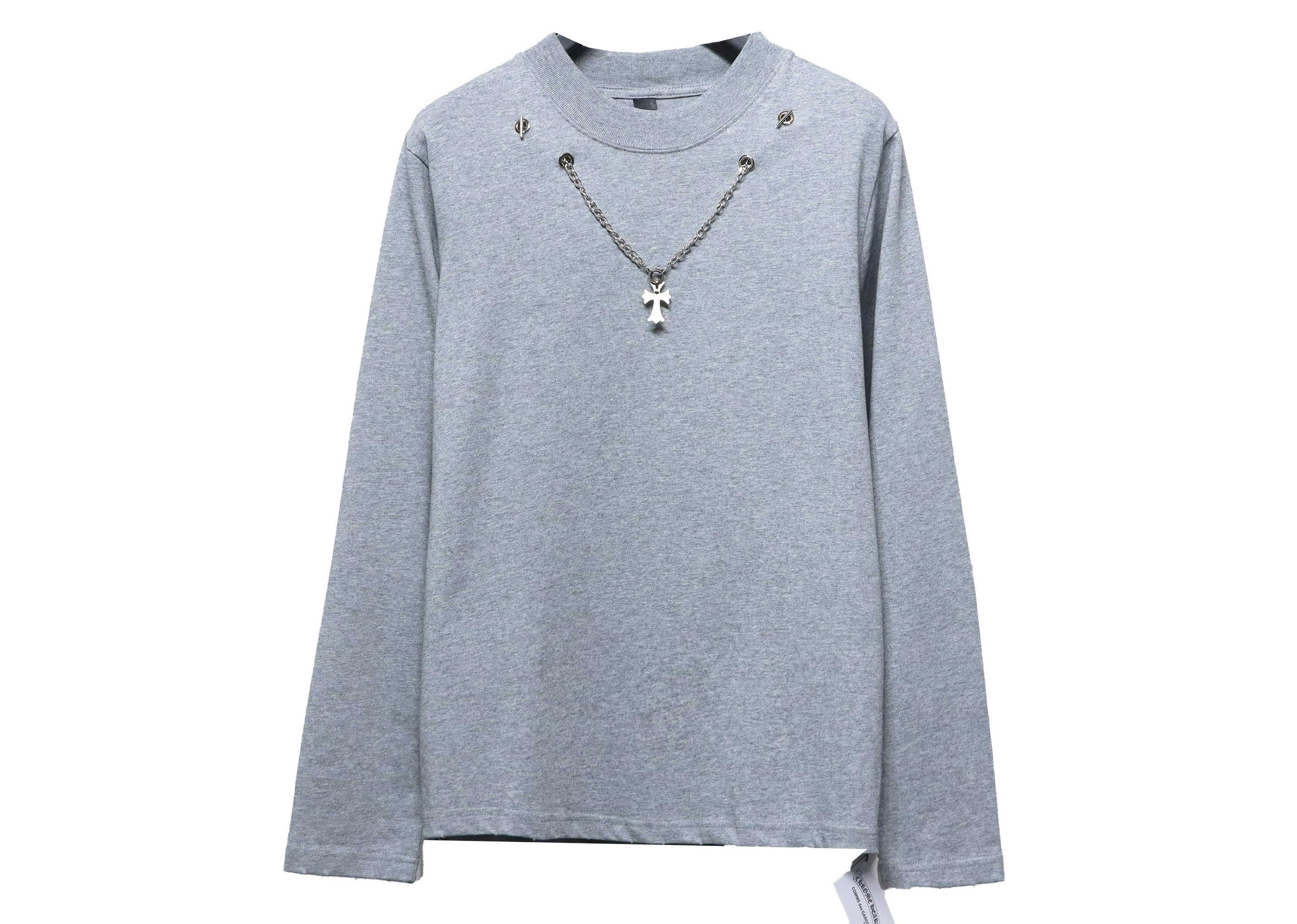 Chrome Heart Cross pendant Long Sleeve T-Shirt