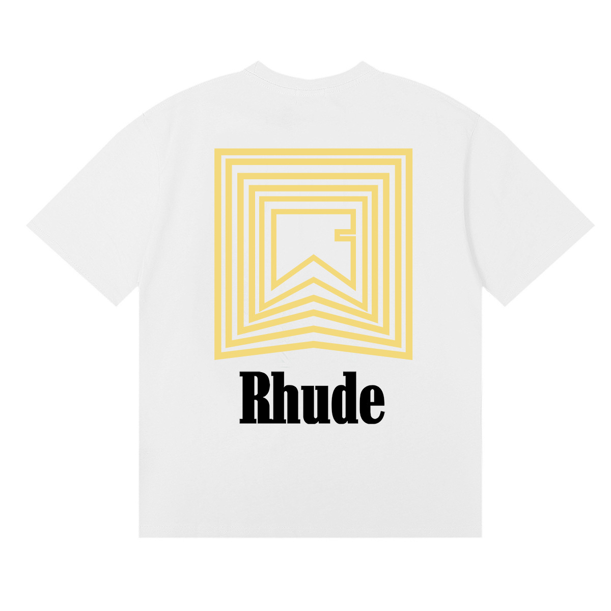 RHUDE Geometric Print T-Shirt