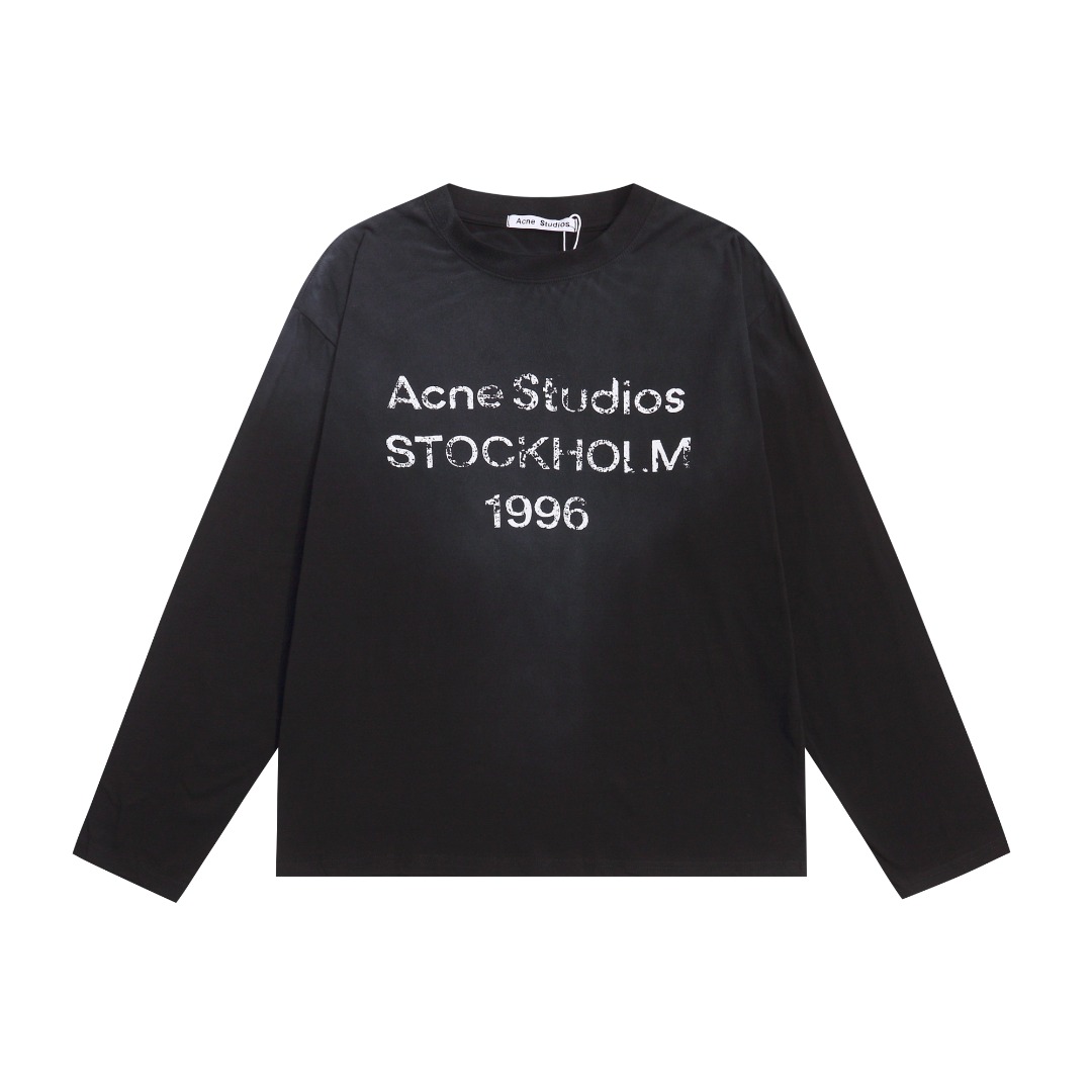 Acne Studios Vintage 1996 Tie-Dye Washed Lightweight Long-Sleeve Shirts