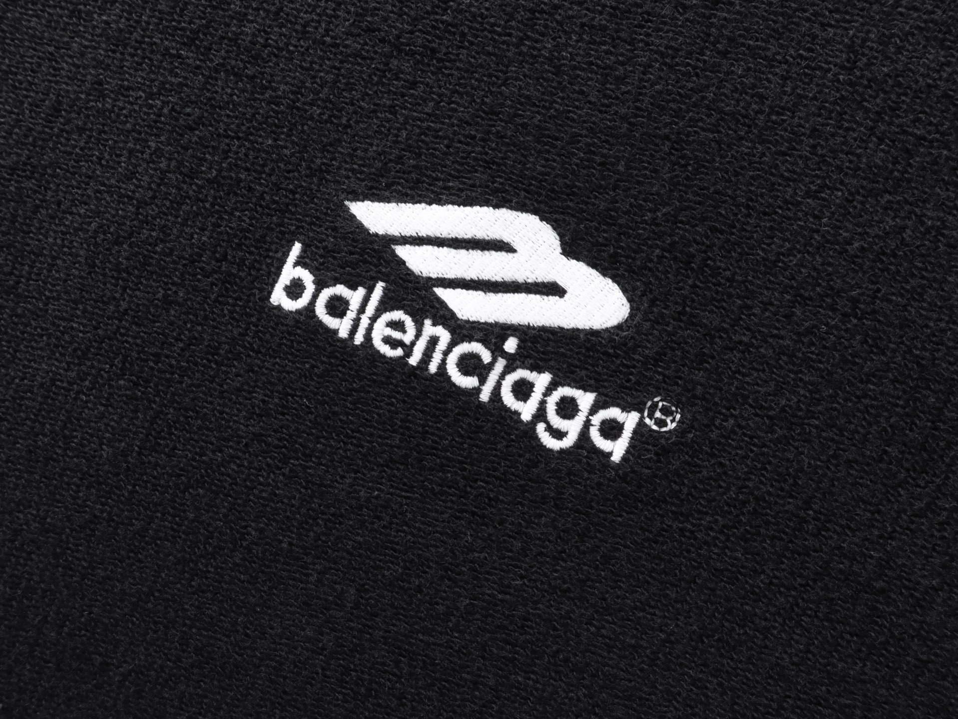 Balanciag@ Reverse Embroidered Washed Crewneck Hoodie FW26