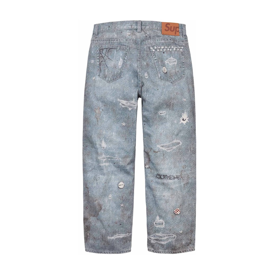 Suprem3 HJR TROMPE L'OEIL LOOSE FIT Jeans