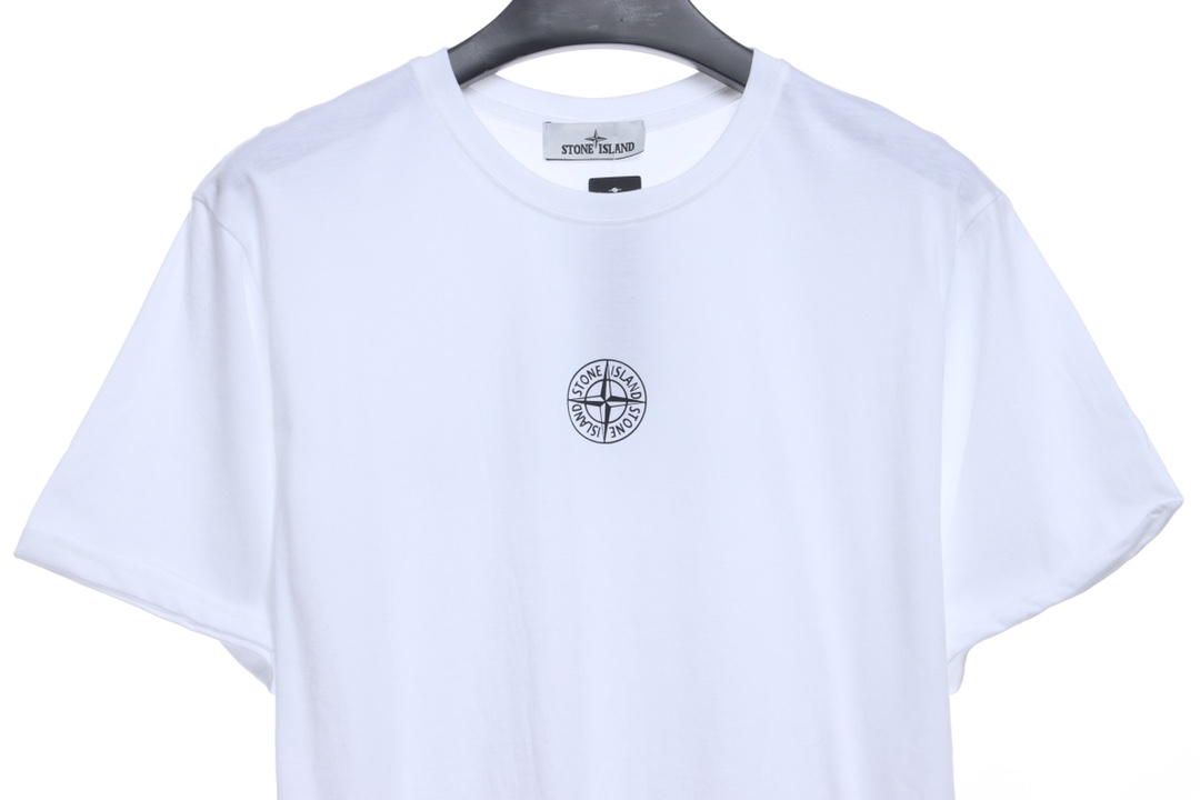 Stone island cross logo printing short sleeves