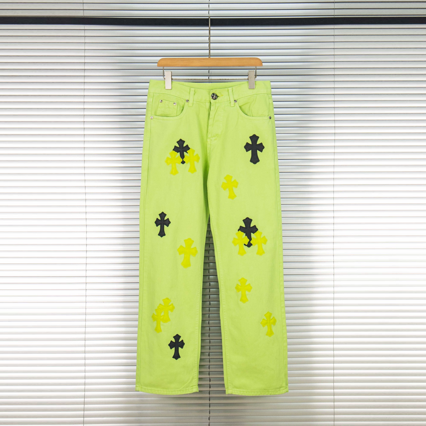 Chrome Hearts Croesses Dopamine Green Pants