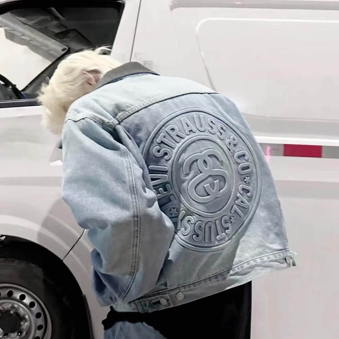 Stussy x Levi‘s 150th Anniversary Embossed Denim Jacket