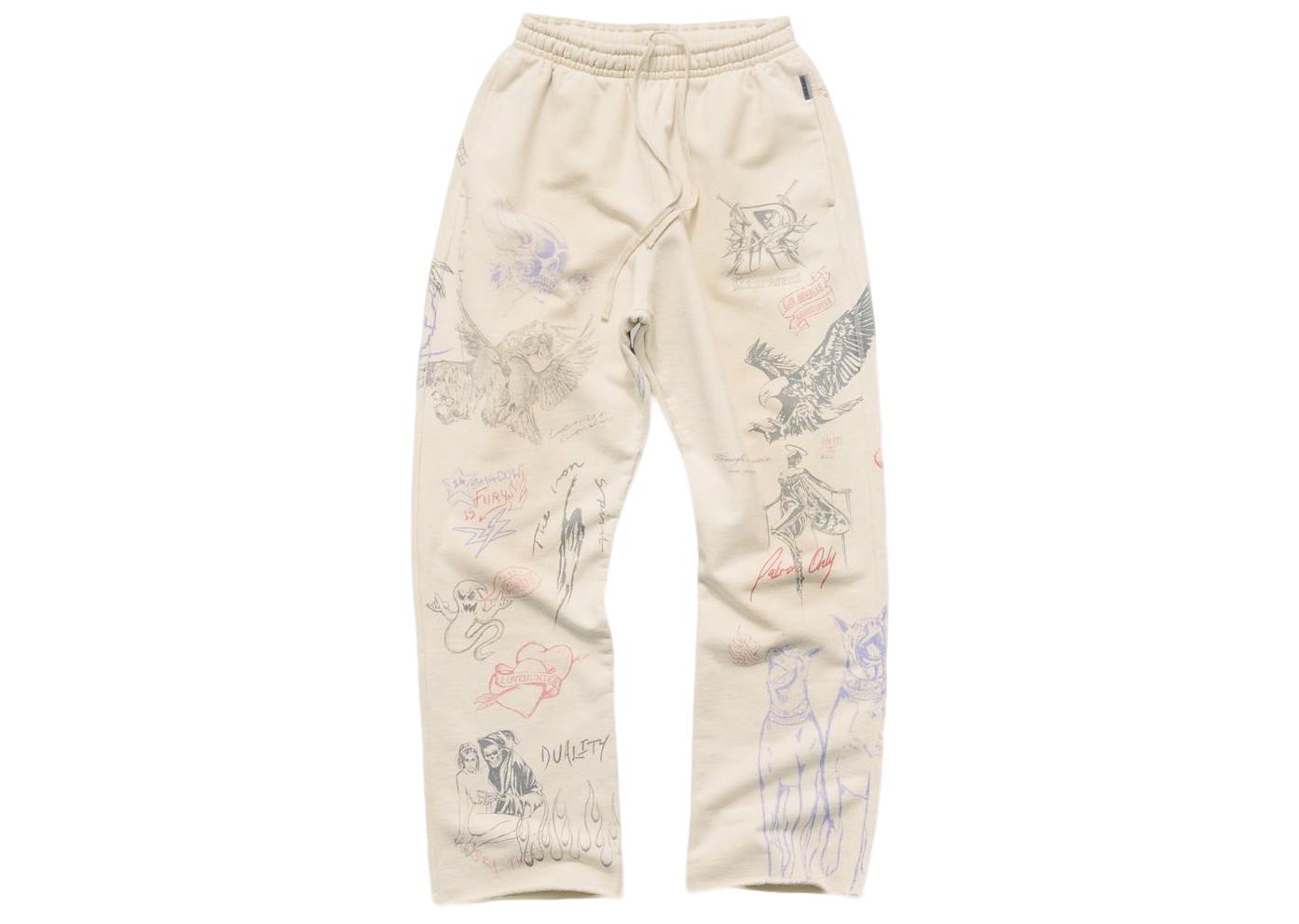 REPRESENT New All-Over Print American High-Street Style Unisex Loose Casual Pants