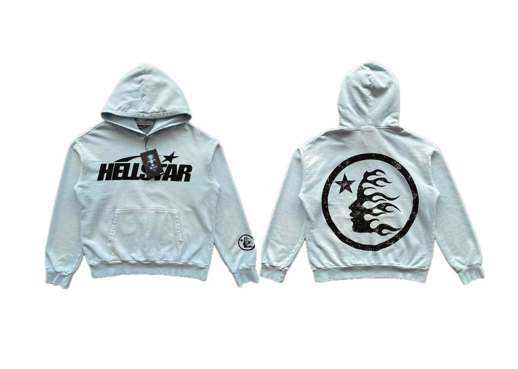 Hell$tar Fire Sky Blue Hoodie