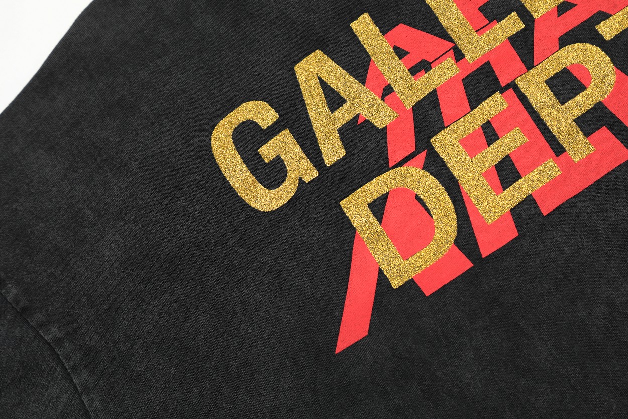 Gallery Dep Retro black-and-white TV set printing and washing to make old short sleeves