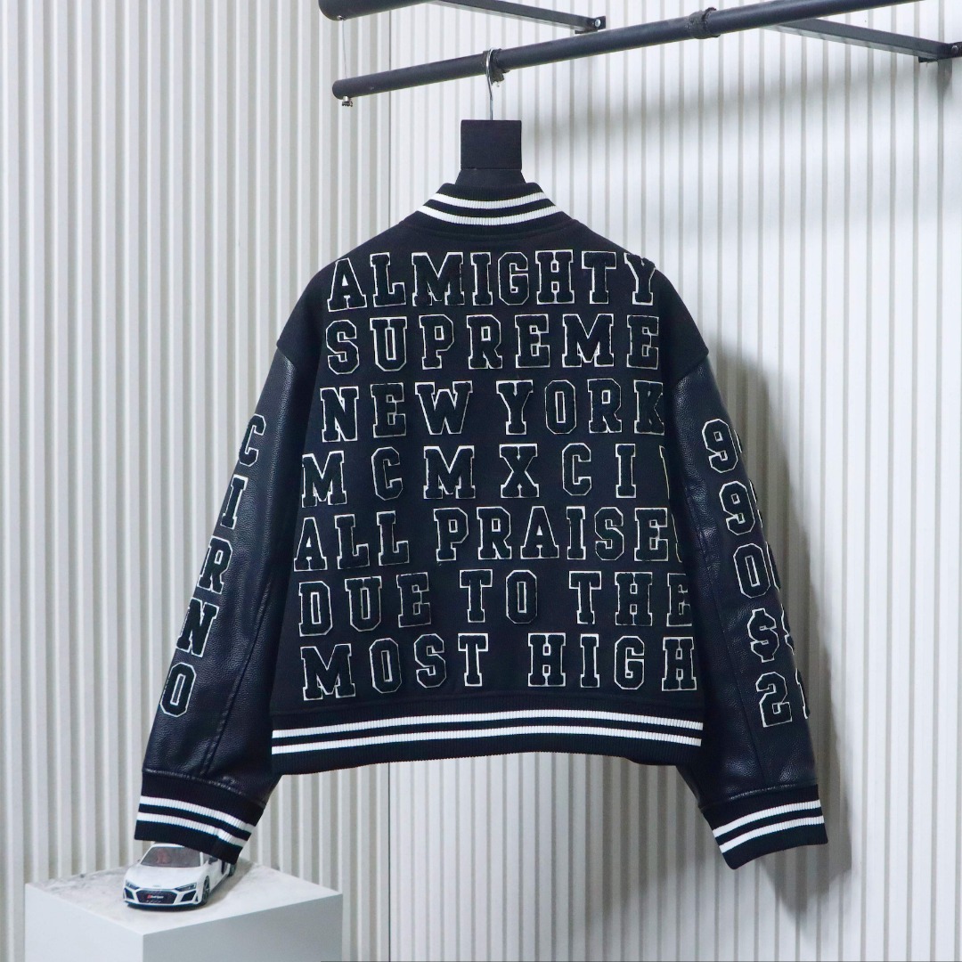 Supreme Praises Varsity Black Jacket