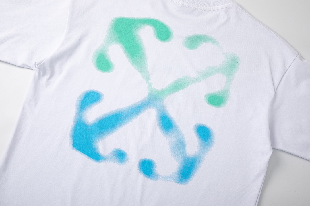 Off-White Green Blue Arrow T-Shirt