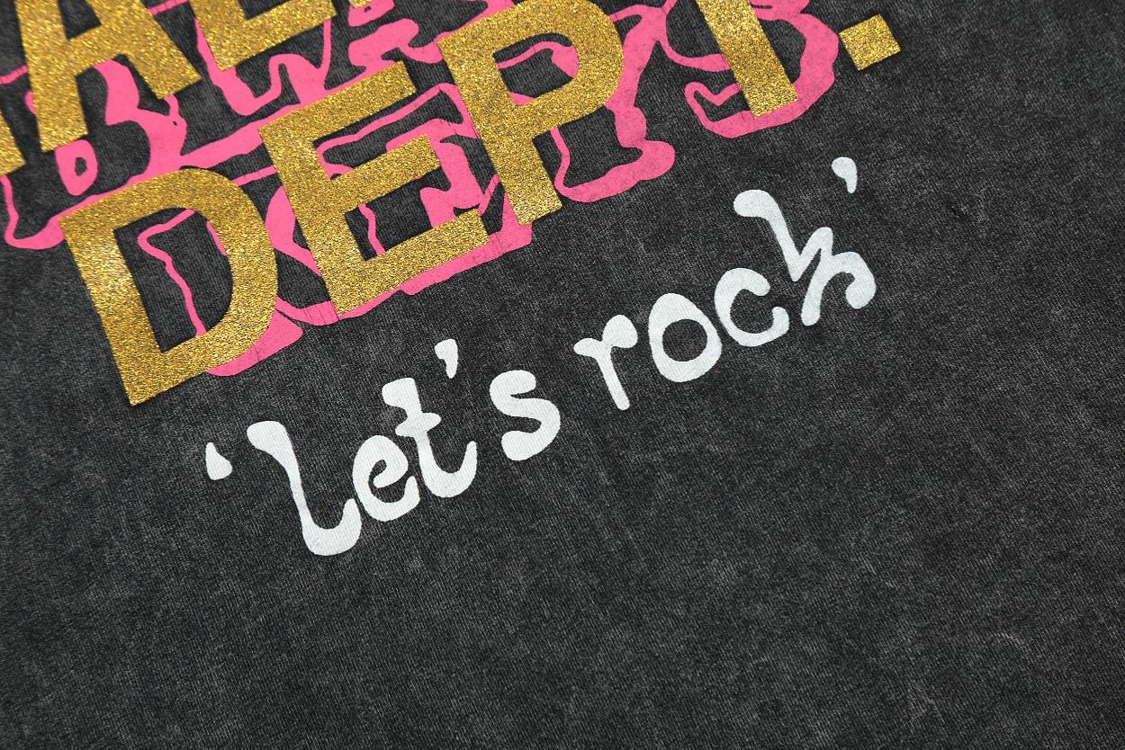 Gallery Dep Dark seat printing and washing to make old short sleeves