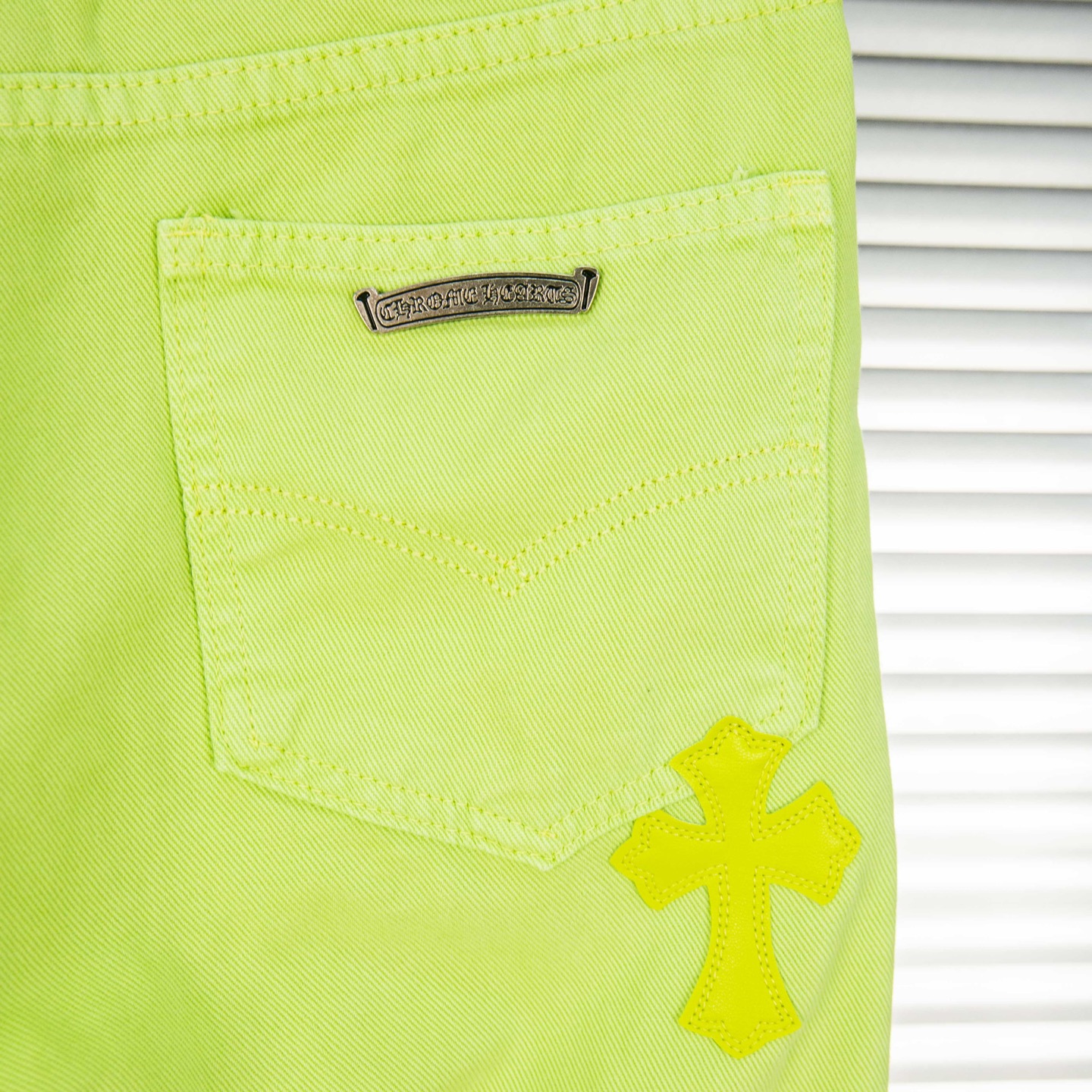 Chrome Hearts Croesses Dopamine Green Pants