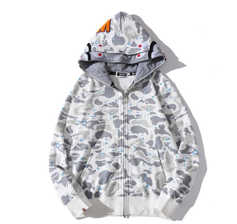 Bape Camo Double Shark Full Zip Hoodie