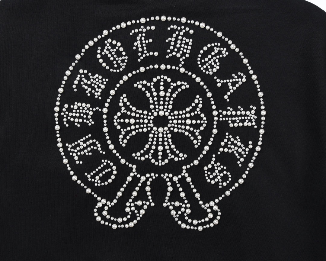 Chrome Hearts Sanskrit Cross Wool Varsity Jacket